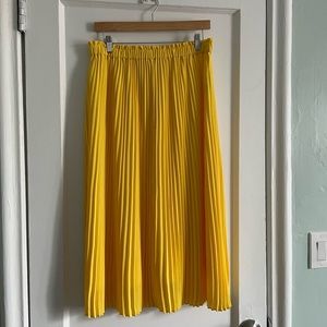 Jcrew Bright Yellow Midi-skirt